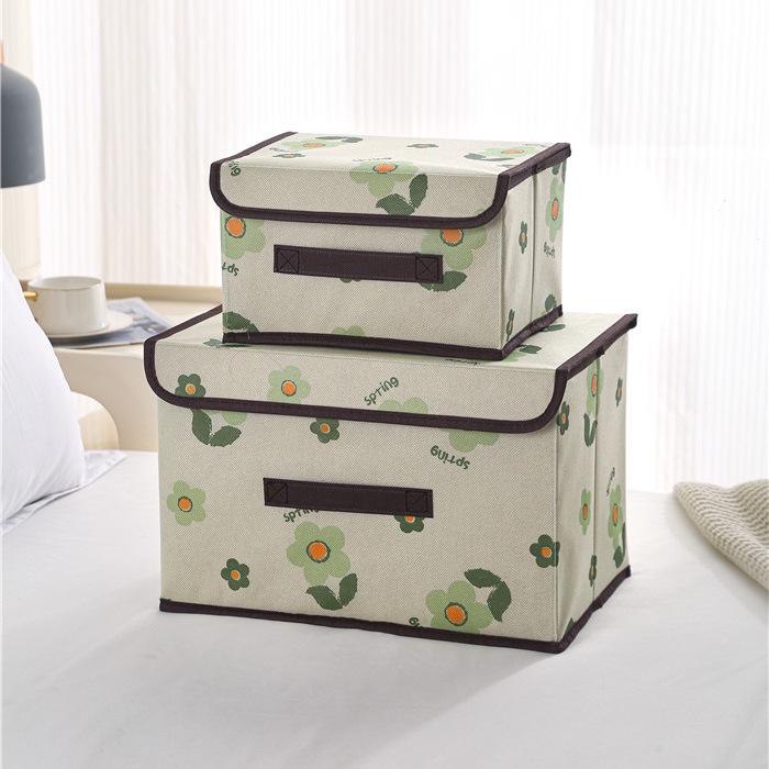 Large Capacity Foldable Non-Woven Fabric Storage Bin for Home Organization