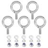 M6 Lifting Eyebolt with Hex Nut and Washers for Hanging Chains/Ropes