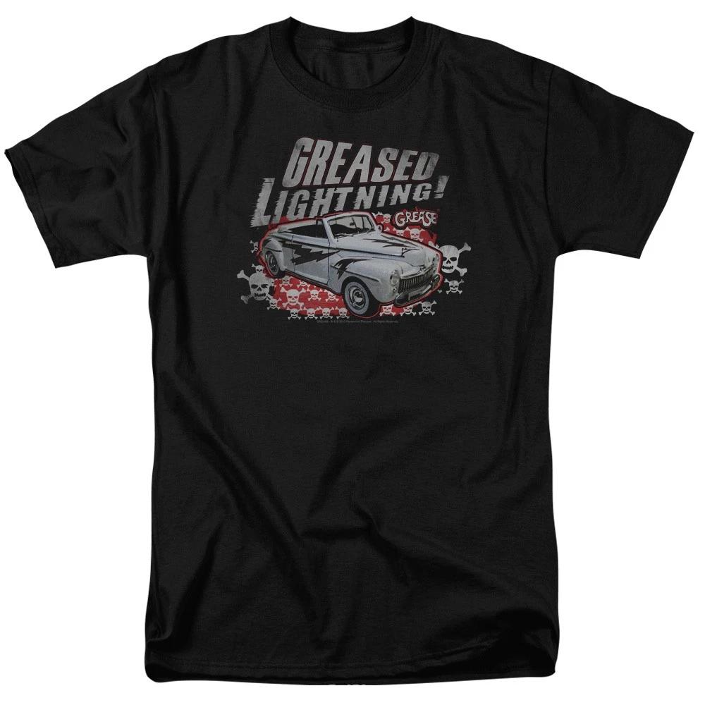 Grease - Greased Lightening - Unisex Short Sleeve Children s T-shirt - Black 140