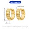 Orstarry S925 Silver 18k Gold Modern Square Hoop Earrings For Women Trendy Jewelry Anniversary Gifts