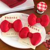 1/5Pcs Large Size Red Bowknot Hair Clips Women Sweet Duck Bill Bangs Hairpins Girl Cotton Filling Cute Children Fashion Headwear