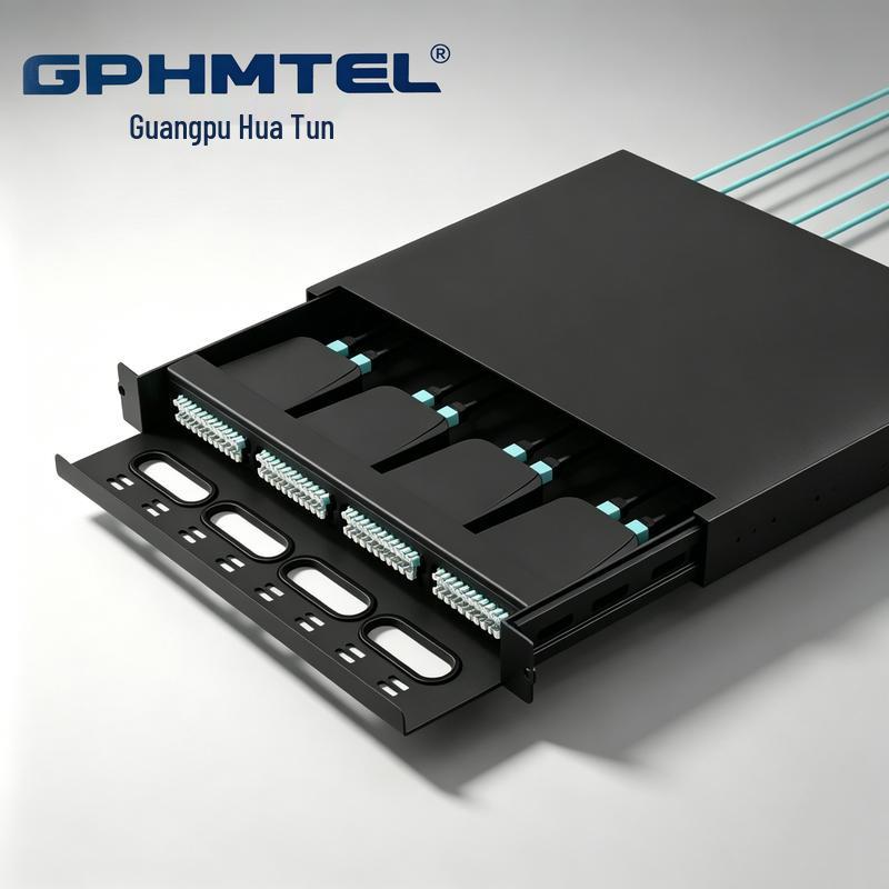 Guangpu Huamai 1U High-Density Fiber Optic MPO Patch Panel