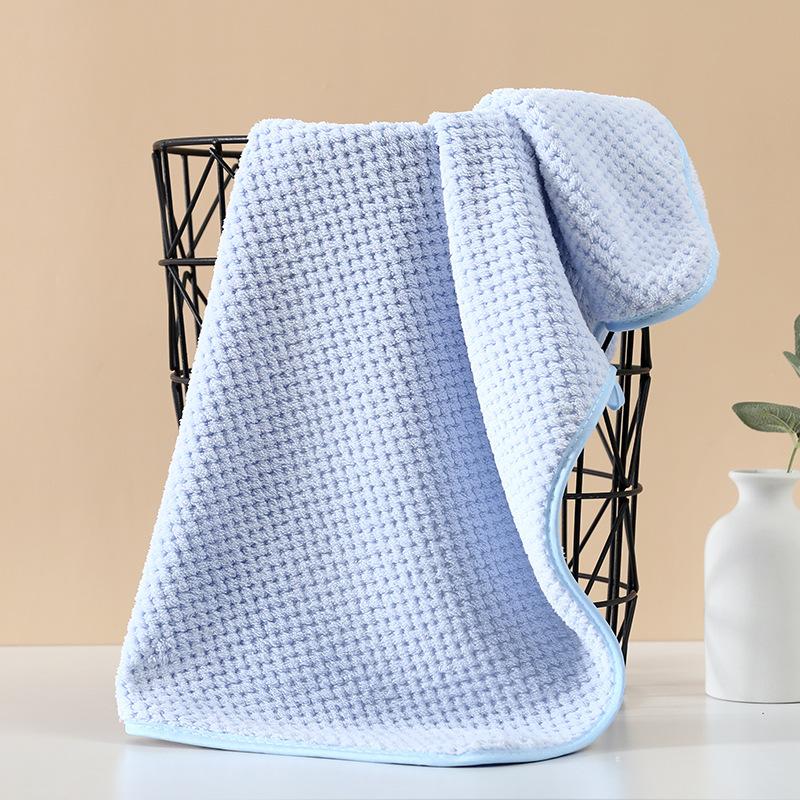 2pcs/lot Bath Towels Pure Cotton Strong Water Absorption No Lint No Fading Bath Quick-drying Household Towels Skin-friendly and Soft