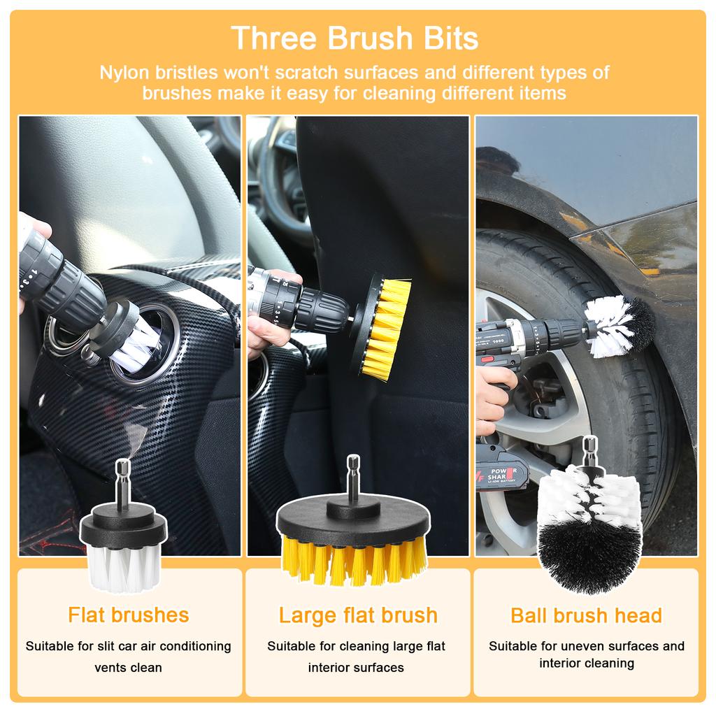 38PCS Car Polishing Pads Waxing Buffing Sponge Pad Kit Set for Car Polisher Buffer Waxer Sander