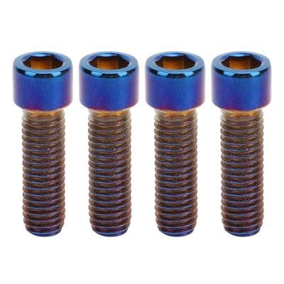 Paquete de 4 Pernos de Manillar de Motocicleta M8 X 32 mm Acero Inoxidable de Alta Dureza Anodizado Repuesto para