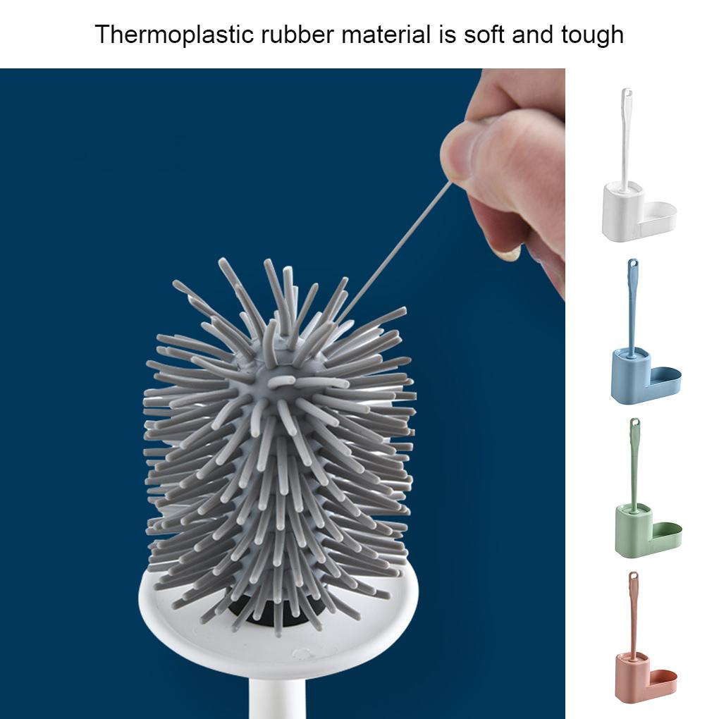 WC-Bürste, Kunststoff-Badezimmerbürsten-Set, Wandgriff, Reinigungswerkzeug mit Halter