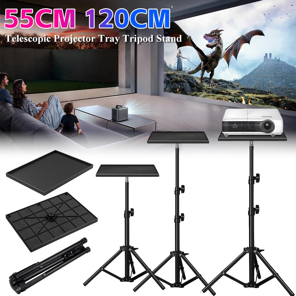 Universal Projector Tray Stand 55CM 120CM Adjustable Telescopic Live Stream Broadcast Tripod Camera Support Laptop Holder Braket