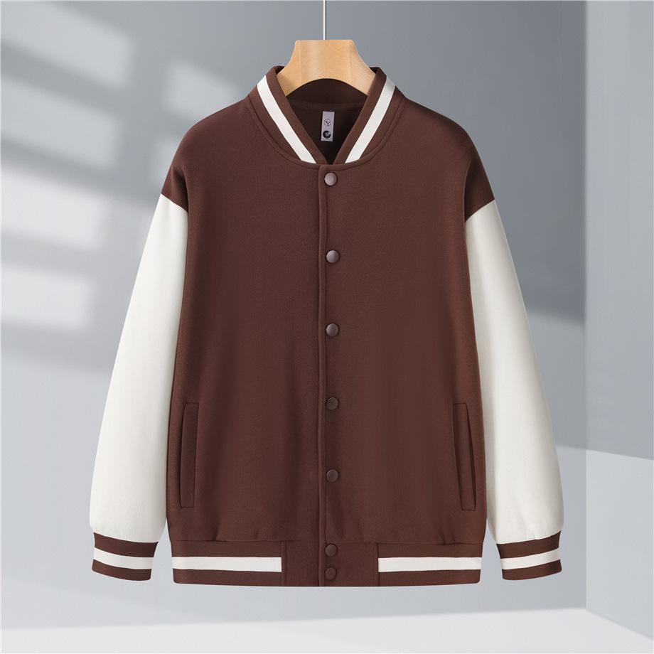 Toamnă Nou Bumbac Oxigen Jachetă Subțire de Baseball cu Nasturi Cămașă de Baseball cu Mâneci Lungi Top de Cuplu Îmbrăcăminte de Lucru Jachetă cu Guler Înalt Uniformă de Echipă