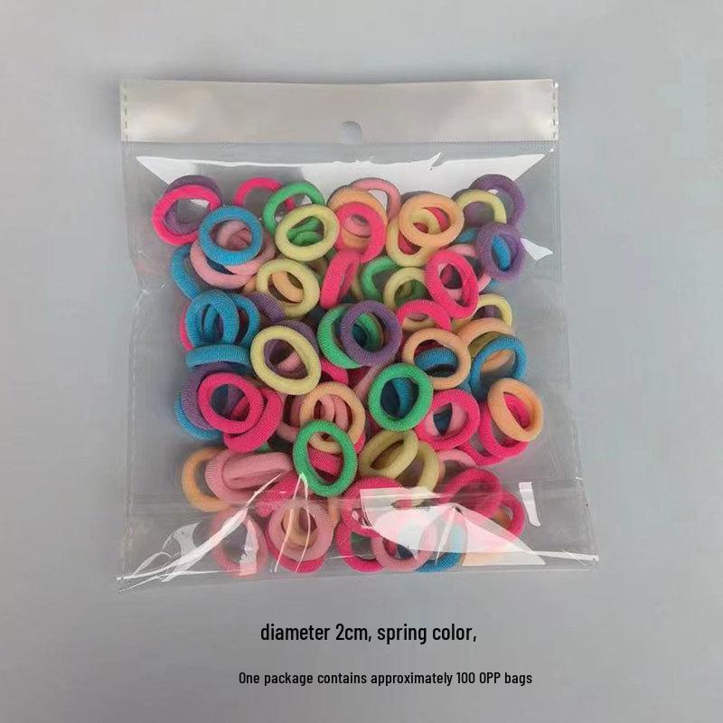 2cm Hochelastische Haargummis für Kinder - Sanfte, kleine Handtuchringe für Mädchen und Babys, Haarschonende Gummibänder