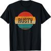 Rusty Name Retro Vintage Sunset Limited Edition T-Shirt