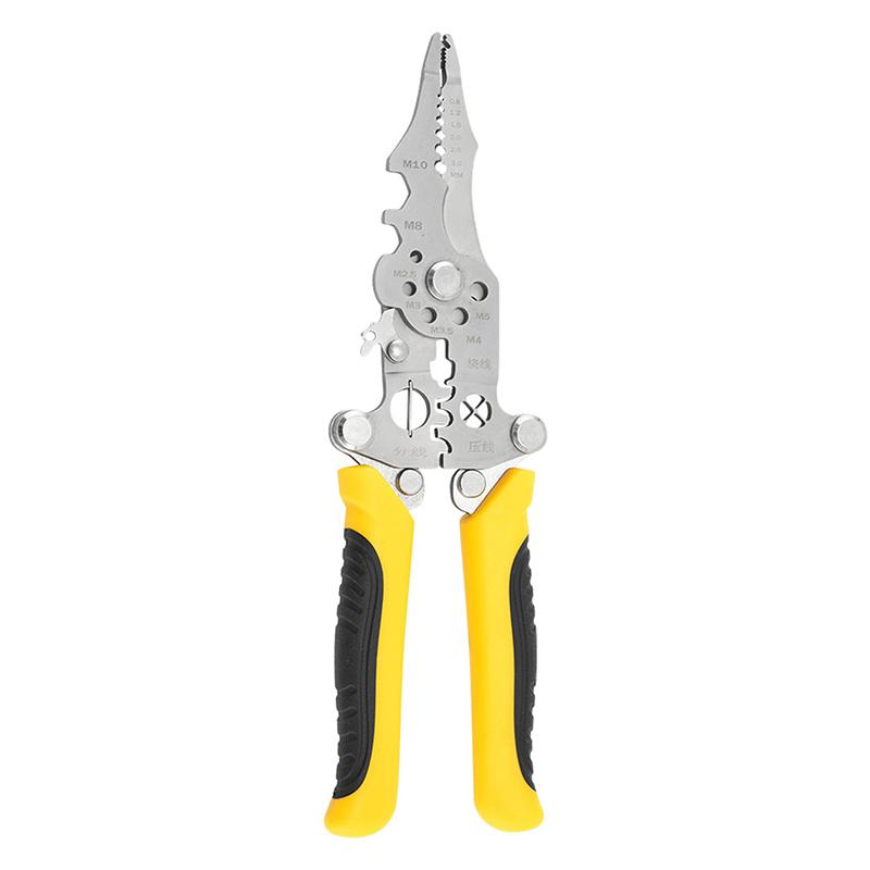 1 Stück Multifunktionale Faltbare Abisolierzange Crimpzange Kabelschneider Zange Elektriker Kabel Schneiden Verdrahten Ziehen Abisolierwerkzeuge