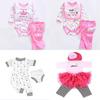 Entzückender Strampler Kleid Kleidung Für 22''-23'' Lebensechte Reborn Babypuppen