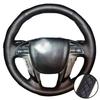 Hand Stitched Perforated Microfiber Leather Odyssey Pilot Steering Wheel Cover  For Honda Accord 8  Car Interior Accessories