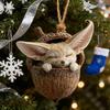 10 Peças Enfeites de Bolota de Animais da Floresta Enfeite de Natal Aconchegante da Floresta Acrílico 2D Pinha Animal Enfeites Pendurados para Árvore de Natal para Decoração de Casa