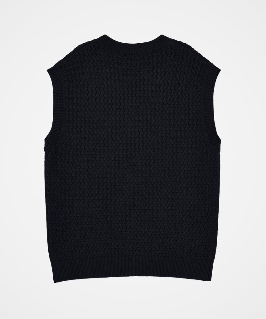 210Edit Herren V-Ausschnitt Strickweste_Zd3Sw007_Nav