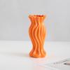 Nordic Ceramic Irregular shape Orange Small Vases, Home Dining Table, Living Room, Bedroom, Office Accessories, Flower Ware, 1Pc