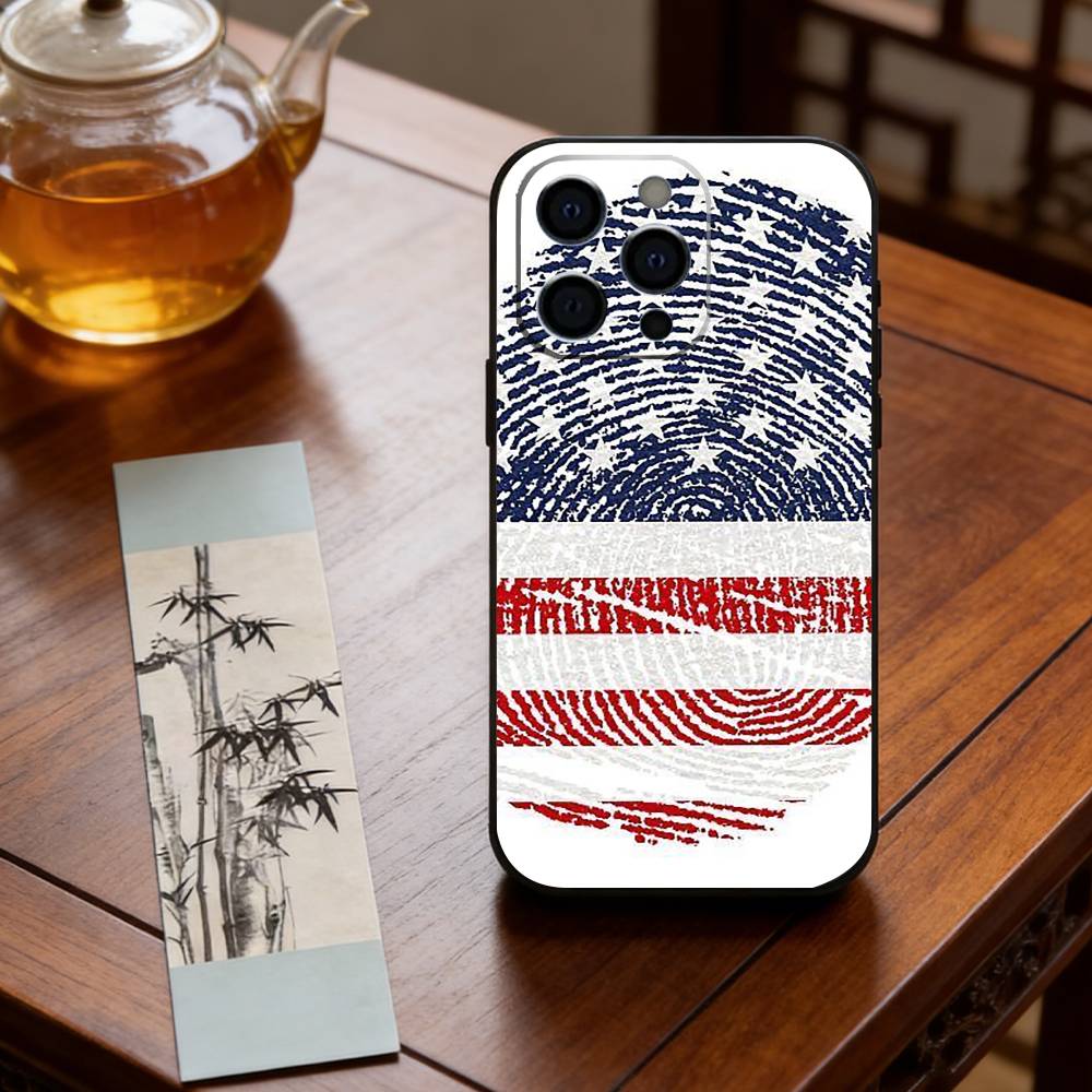 American Flag  Phone Case Silicone Soft For IPhone 17 16 15 14 13 12 11 X XR Plus Pro Max Plus