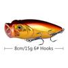 Topwater Wave Lure8cmSubmerged Water15gNew long-range lure fishing gear specifically designed for sea bass fishing