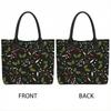  Holly Print Tote Bag Large Capacity Casual Daily Shoulder Bag for Shopping Travel