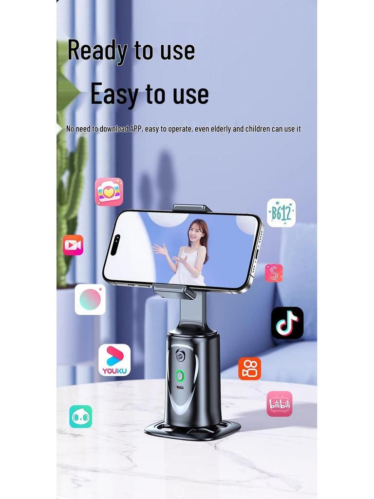 360° Auto-Rotating Selfie Stick & Gimbal with Face Tracking