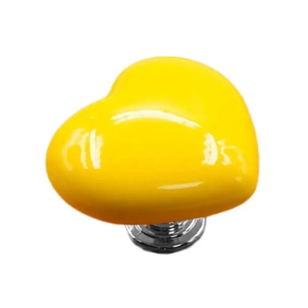 Fashionable Colored Heart Shape Toilet Closestool Water Tank Push Switch Assistant Cabinet Or Door Drawer Auxiliary Buttondevice
