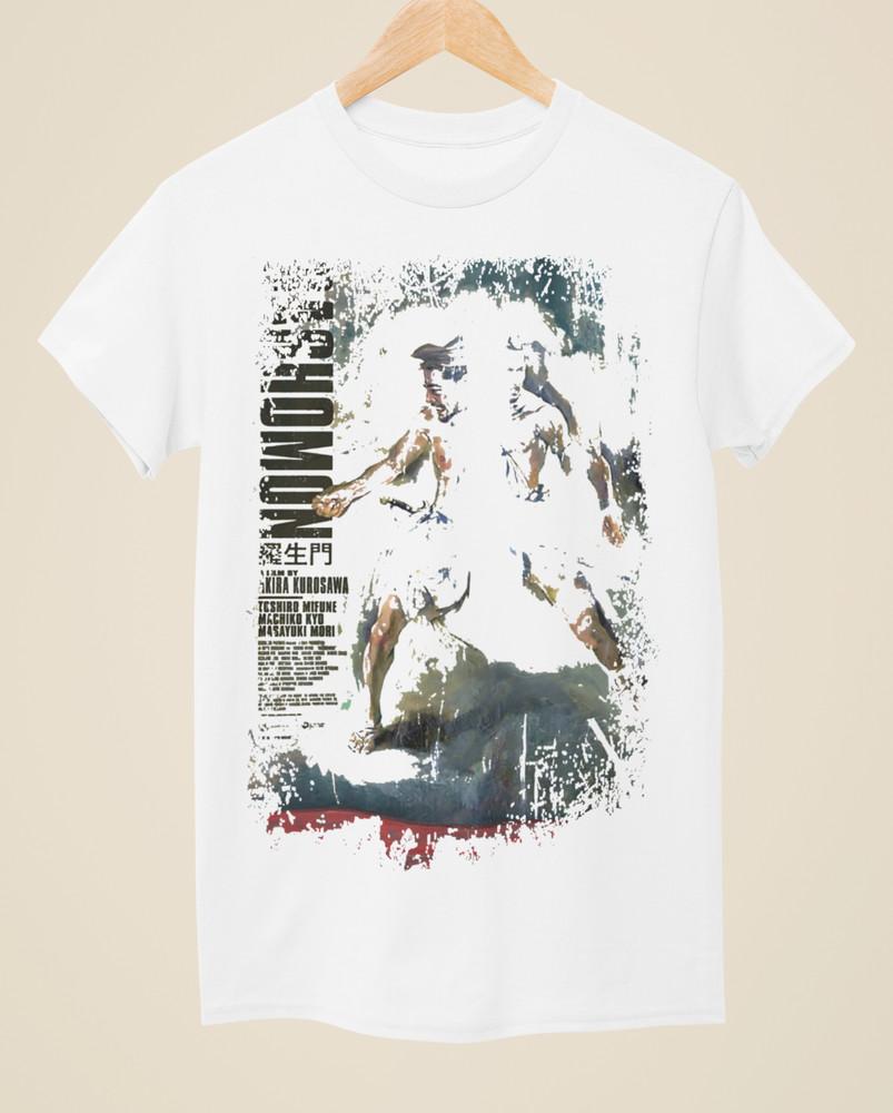 Rashomon - Japanese Movie Poster Inspired Unisex White T-Shirt Unisex T-Shirt XXXXL