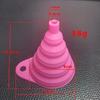Collapsible Food-Grade Silicone Funnel for Liquids, Oil, Wine; Portable, Retractable, and Multi-Diameter; Weighs 11g-14g.