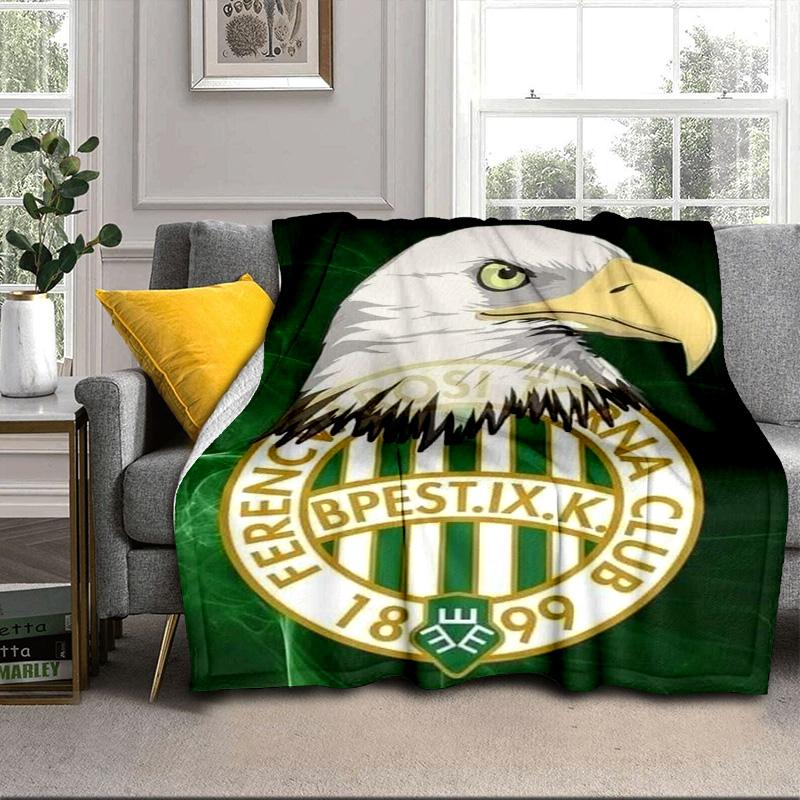 Ferencvárosi TC Calcio Coperta Portatile/Coperta Morbida Coperta da Letto Adatta per Viaggi Campeggio Soggiorni Uffici Divani Regali per Tifosi