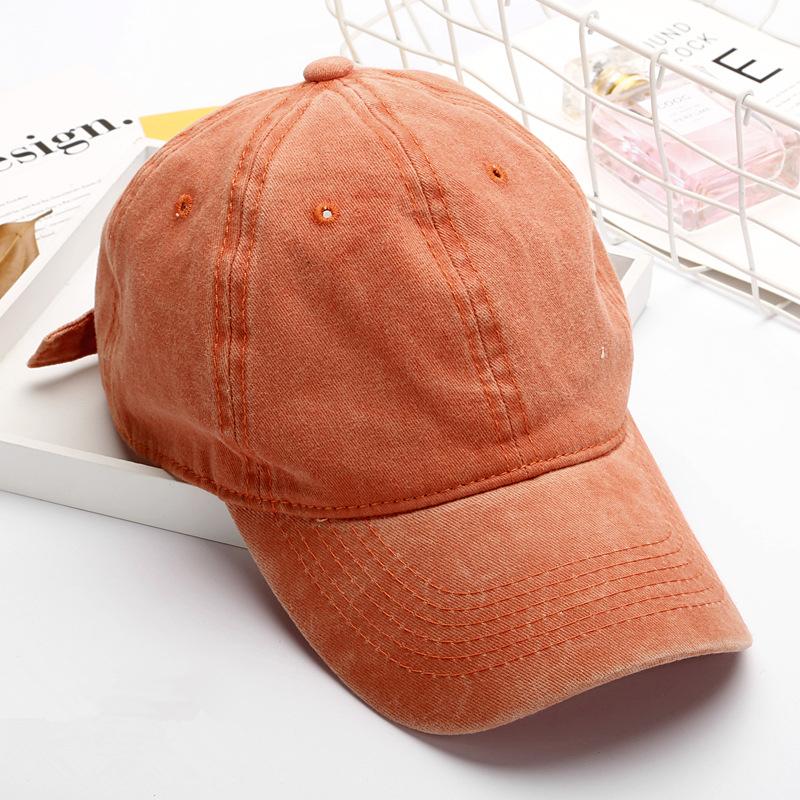 Vintage Washed Baseball Cap Unisex Adjustable Cotton Casual Sun Protection Hats