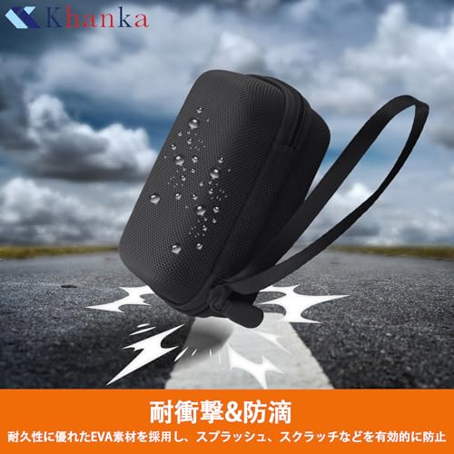 (Nur Fall) Kompakte, tragbare Reise-Aufbewahrungstasche für Braun Mini Elektrorasierer (M-1013/M-1010), Schwarz - Khanka