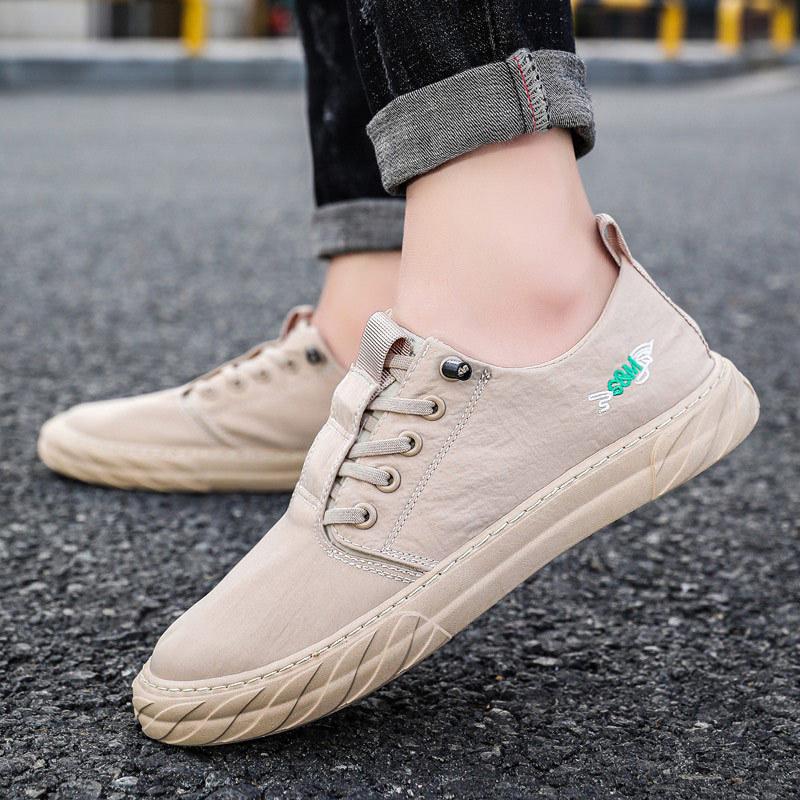 

Мужские парусиновые туфли Весна и лето Мужские повседневные тканевые туфли Дышащие маленькие белые туфли Мужские одинарные туфли Ленивые туфли Летние интернет-знаменитости 44