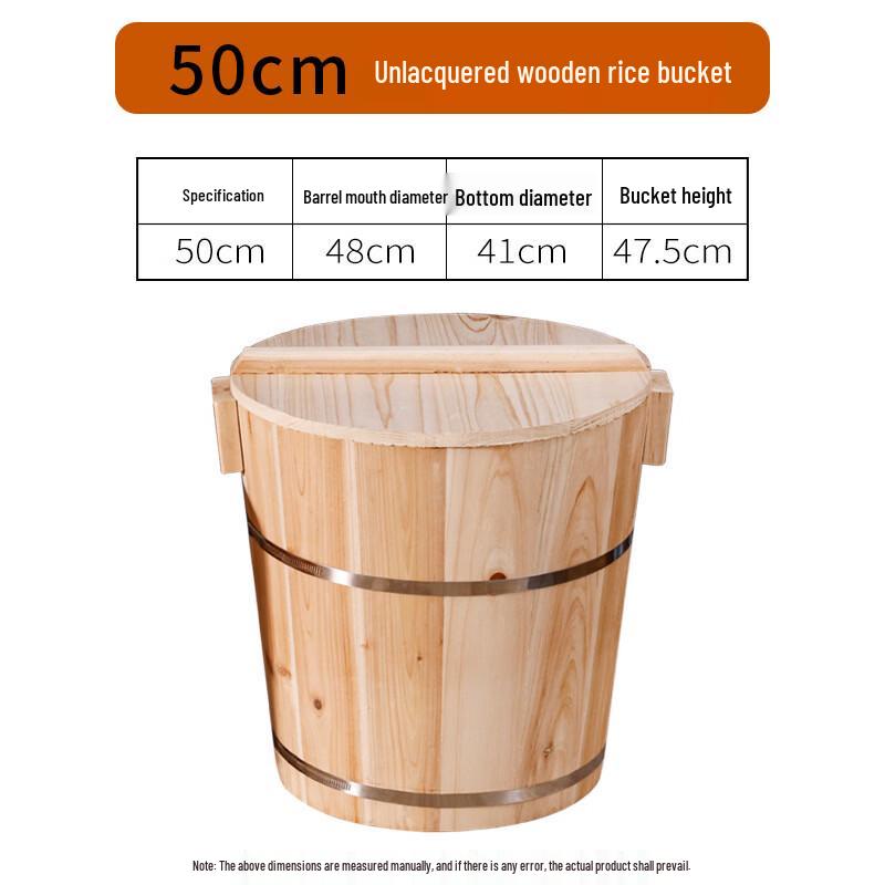 Dedelai Wooden Rice Steaming Barrel with Lid