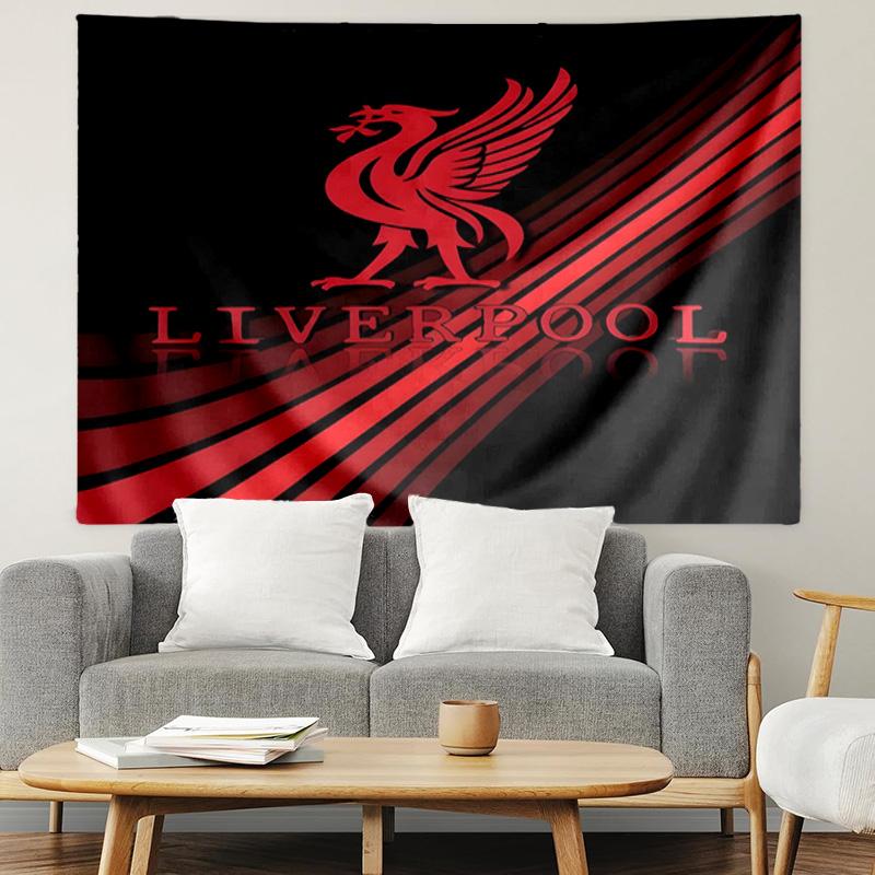 Liverpool F.C Print Tapestry, Lightweight Wall Hanging, for Bedroom, Dorm, Living Room, Home Art Decor - Birthday Christmas Gift for Friends