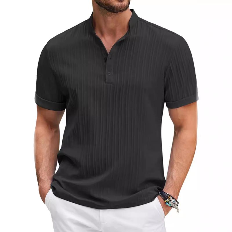 Men Short Sleeve T Shirts Cotton Linen Polo Shirts Breathable Tops Fashion Soild Tshirt Casual Tee Shirt Streetwear Man Clothes