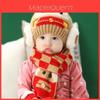 Set Sciarpa e Cappellino a Maglia Caldi Design Adorabile con Macchinine per Bambini e Bambine