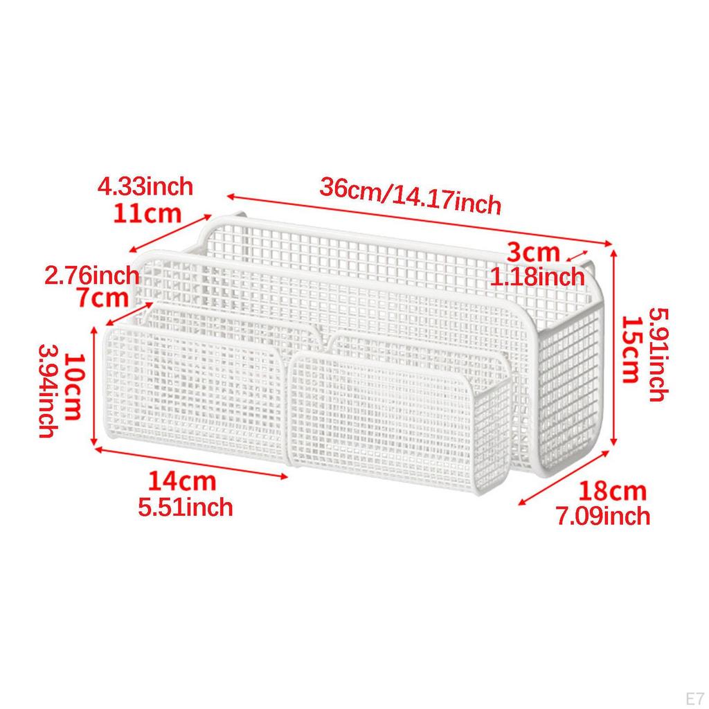 Hanging Storage Basket Bunk Bed Organizer Bedside Shelf Rails Office for Kids Adults Metal Multi