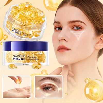 30 STÜCK Nachtkerzenöl Vitamin E Augenessenz Straffend Reparatur Feuchtigkeitsspendende Augencreme zur Reduzierung von Falten um die Augen und zur Verbesserung von Krähenfüßen Augencreme