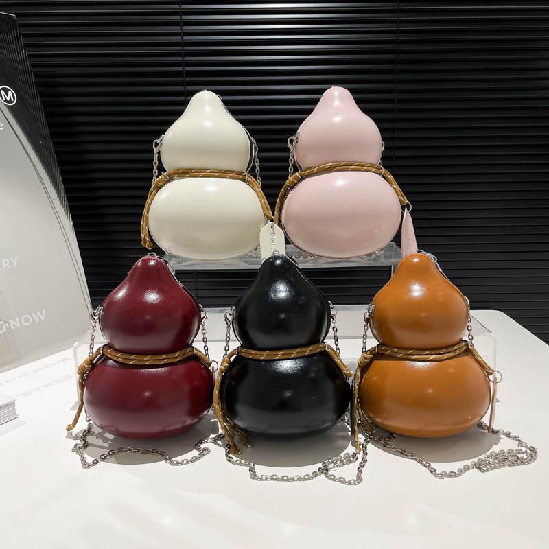 Crossbody Bags Fashion Shoulder Bag Funny Niche Design Wine-Containing Gourd Personality Couple Bags For Women Man