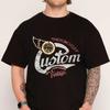 Vintage Motorrad T-Shirt 100% Baumwolle Rundhals T-Shirt Mode Kurzarm Herren T-Shirts Grafik T-Shirts
