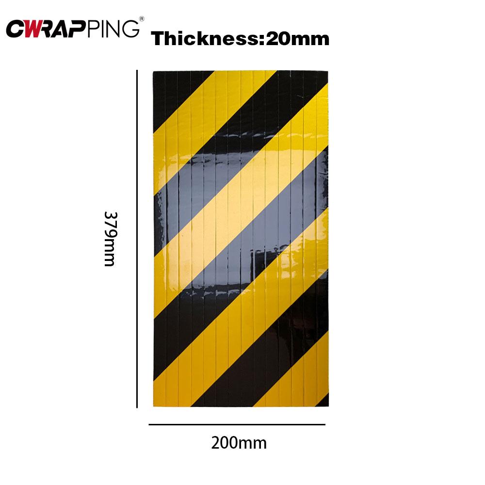 Car Foam Warning Signs Bumper Cylinder Garage Wall Protector Foam Edge Corner Cars Anti-collision Sticker Protecting Wall Corner
