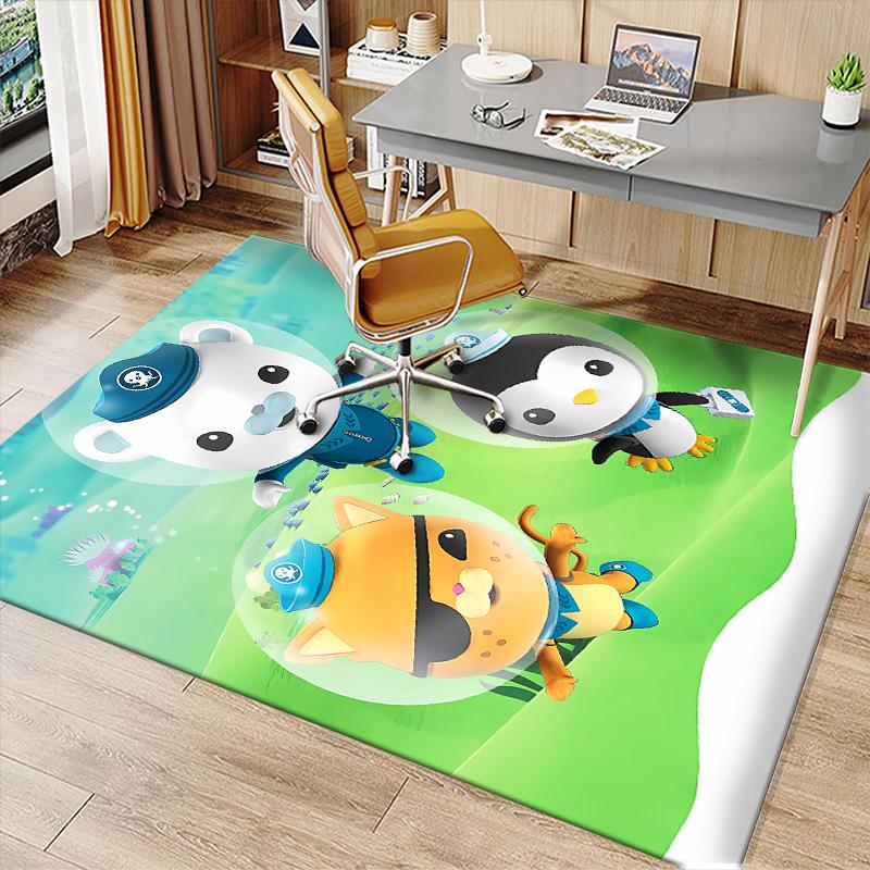 The Octonauts6 Printed Absorbent Washable Carpet, Non-Slip Bathroom Mats, Kitchen Rugs, Yoga Mat,Living Room Entrance, Camping Picnic Rugs