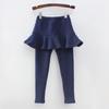 Pure Color Girls Pants Kids Leggings 2-10Y Children Clothing Spring Autumn Cotton Leggings Warm Baby Girl Skirt-Pants