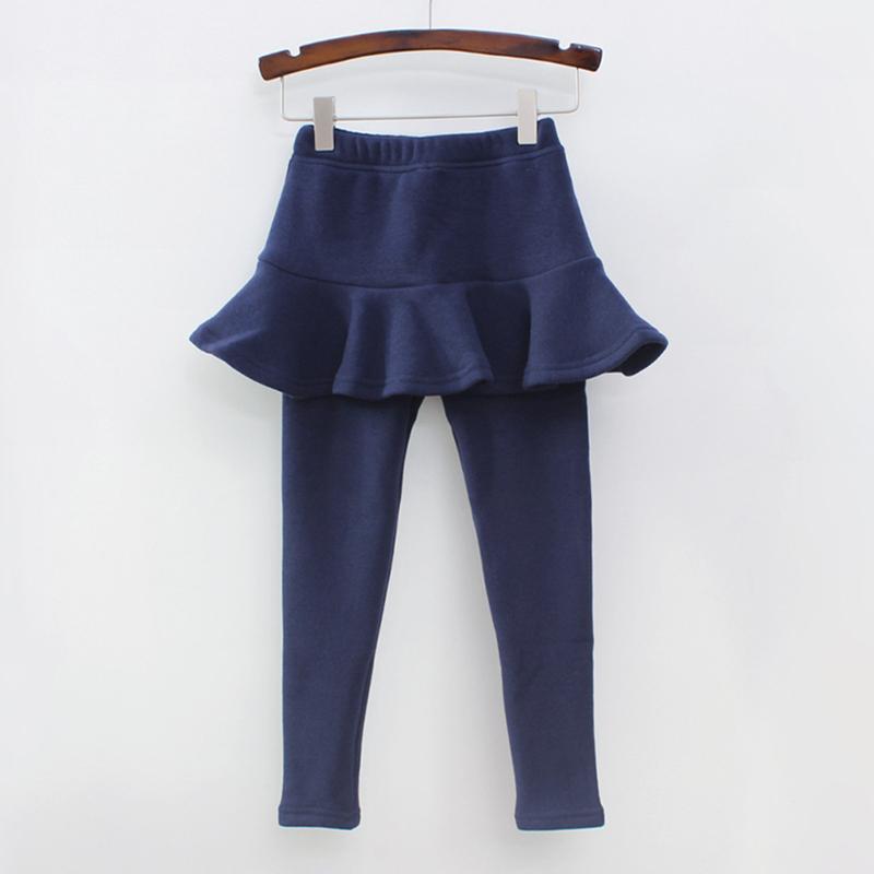 Pure Color Girls Pants Kids Leggings 2-10Y Children Clothing Spring Autumn Cotton Leggings Warm Baby Girl Skirt-Pants