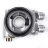 Universell oljekylare filter sandwichplatta+termostatadapter 3/4" 16-UNF med AN8/AN10 oljefilter sandwichadapter aluminium
