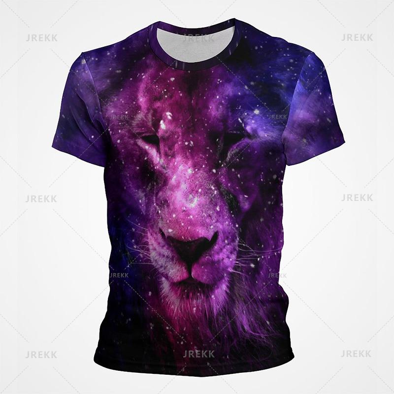 Funny Animal Lion 3D Printed T-Shirt For Men Women Fashion Casual Cool Graphic