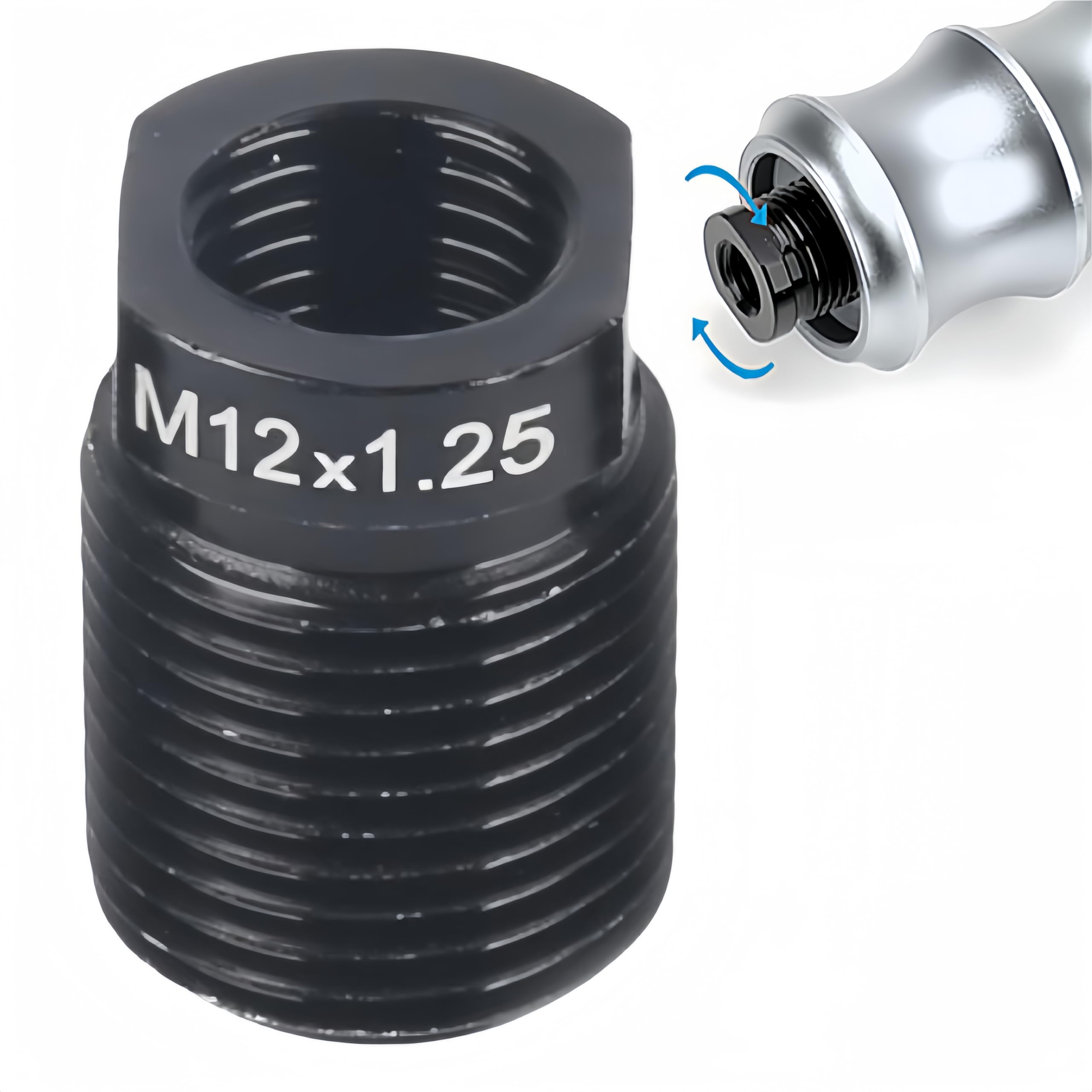 

Korekaou Shift Knob Aluminum Alloy Replacement Screws for Car Internal and External Universal Shift Shift Lever Knob Thread Conversion Adapter