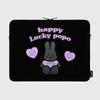 Earpearp Happy Lucky Popo-Black (Laptop Pouch)