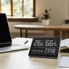 Electronic Clock Featuring Accurate Thermometers Hygrometer&Digital Calendar Suitable for Indoor Environment Monitoring