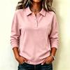 Women's Fashion Long Sleeve Neck V-Neck Pullover Sweatshirt Color