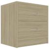 VidaXL Bedside Table Sonoma Oak 40 X 30 X 40 Cm Chipboard